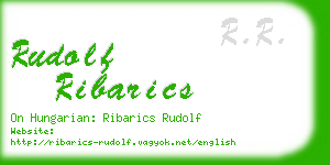 rudolf ribarics business card